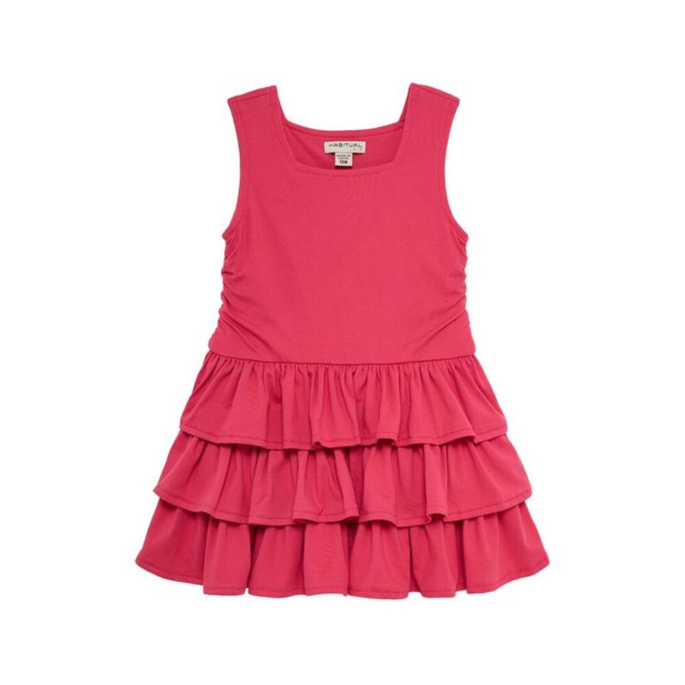 Habitual Girls  Tiered Tank Dress, Pink